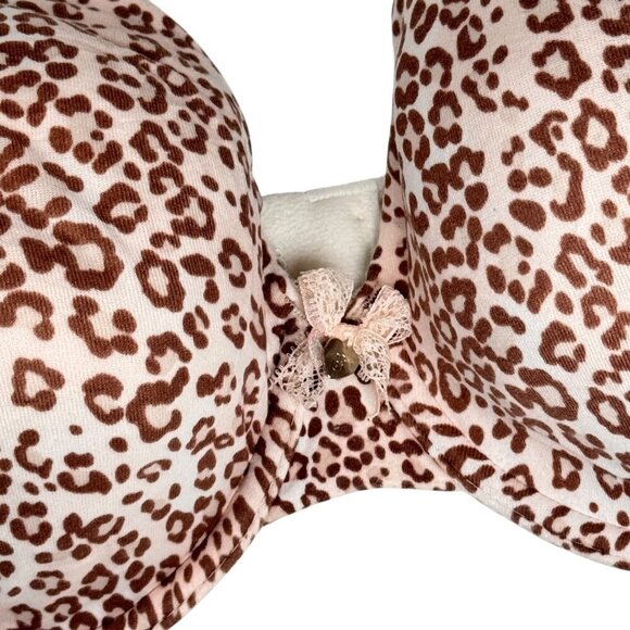 Victoria’s Secret Bra Sz.36DDD Body By Victoria Full Cover Leopard Print Soft - Picture 3 of 7